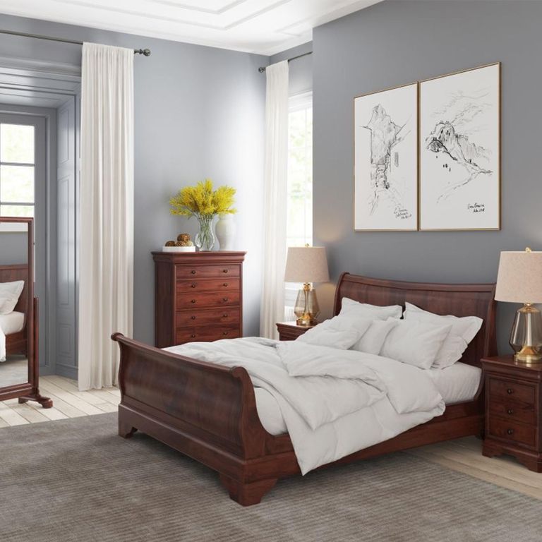 Antoinette Cheval Mirror - Cherrywood