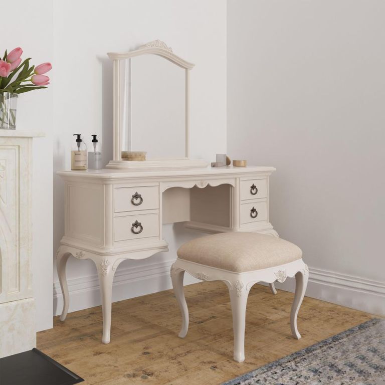 Ivory Arch Dressing Mirror