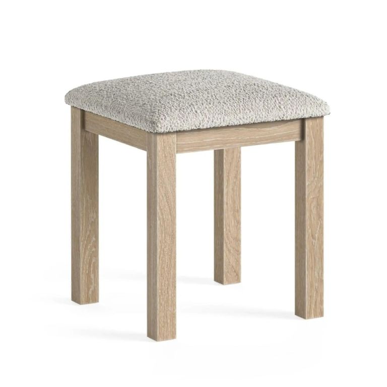 Modern Country Oak - Dressing Stool - Padded