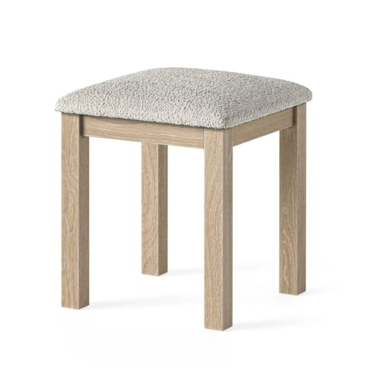 Modern Country Oak - Dressing Stool - Padded