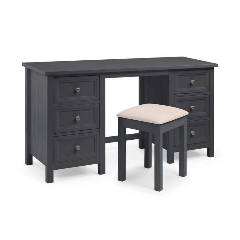 Maine Dressing Stool - Padded - Black