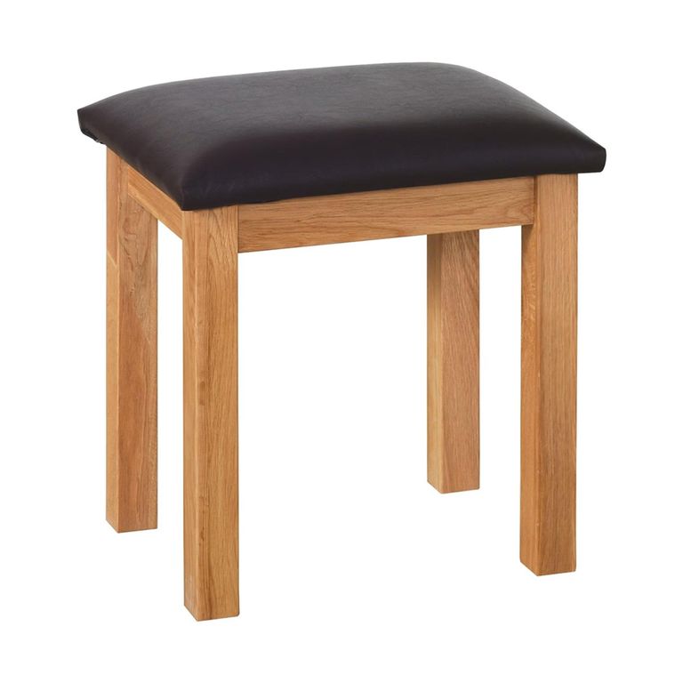 Nimbus Dressing Stool - Padded - Oak