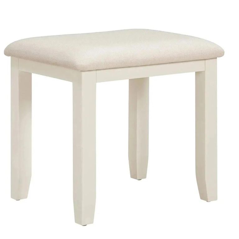 Paisley Dressing Stool - Cream Painted