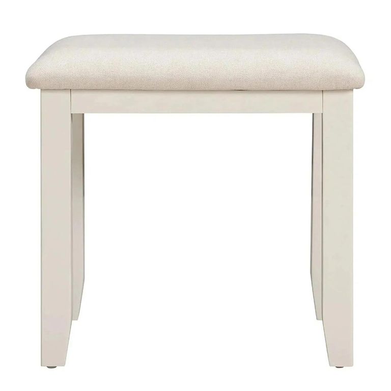 Paisley Dressing Stool - Cream Painted