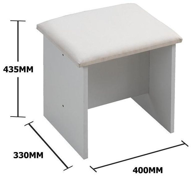 Arthur White Padded Dressing Stool