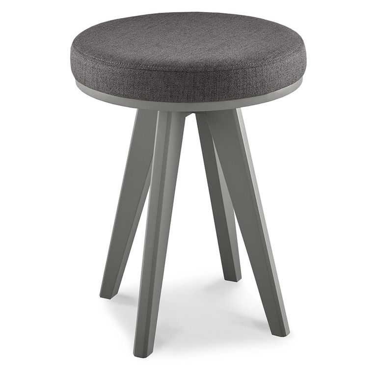 Brunel Scandi Oak & Dark Grey Stool