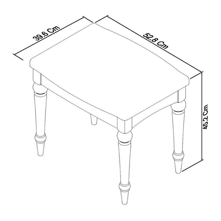 Montreux Stool - Soft Grey - Pebble Grey Fabric