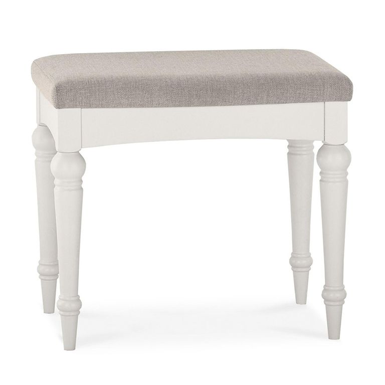 Montreux Stool - Soft Grey - Pebble Grey Fabric