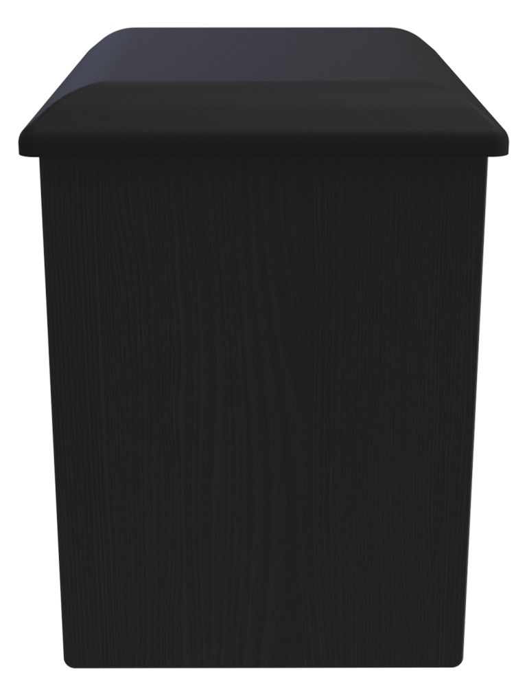 Black Ash Padded Dressing Stool