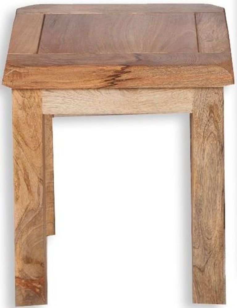 Bombay Solid Mango Wood Dressing Stool