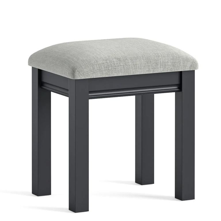 Bordeaux Dressing Stool - Padded - Charcoal
