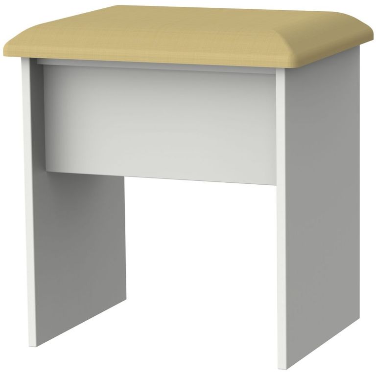 Camden Grey Padded Dressing Stool