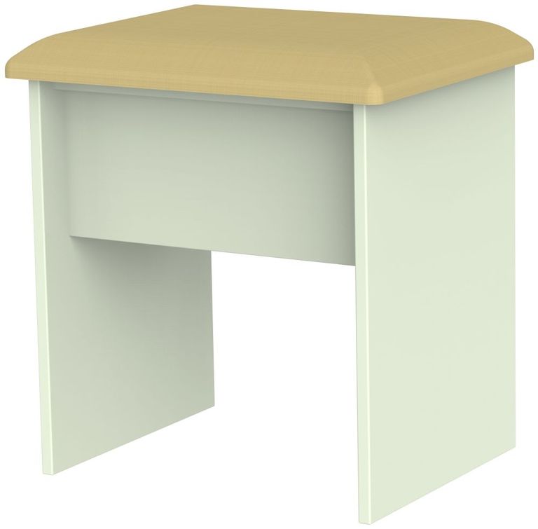 Contrast Cream Padded Dressing Stool