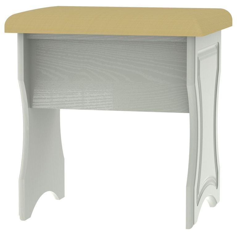 Crystal Cashmere Padded Dressing Stool