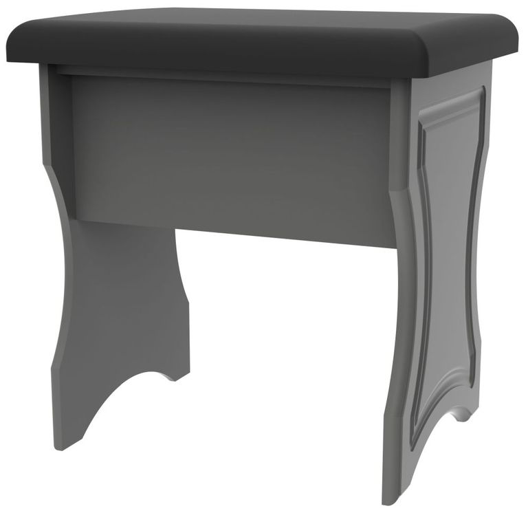 Haworth Dressing Stool - Padded - Grey