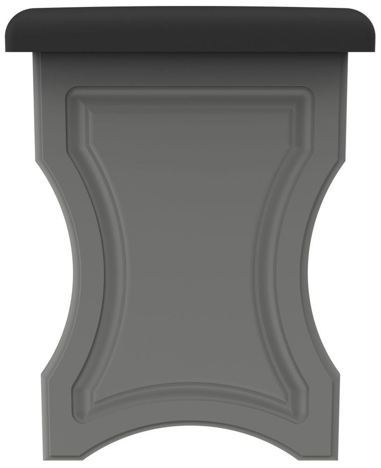 Haworth Dressing Stool - Padded - Grey