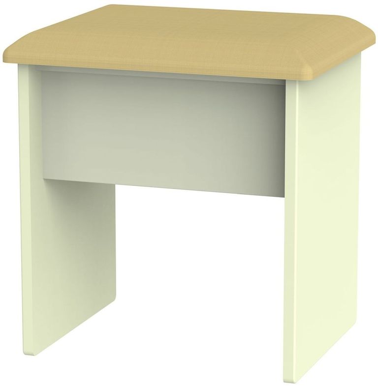 Knightsbridge Cream Padded Dressing Stool