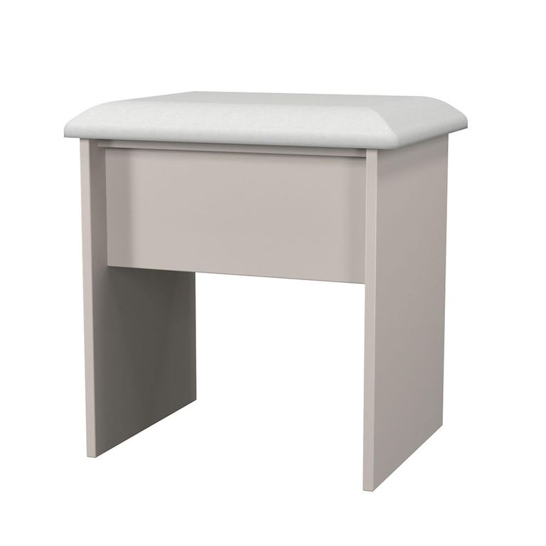 Milan Cashmere Gloss Padded Dressing Stool