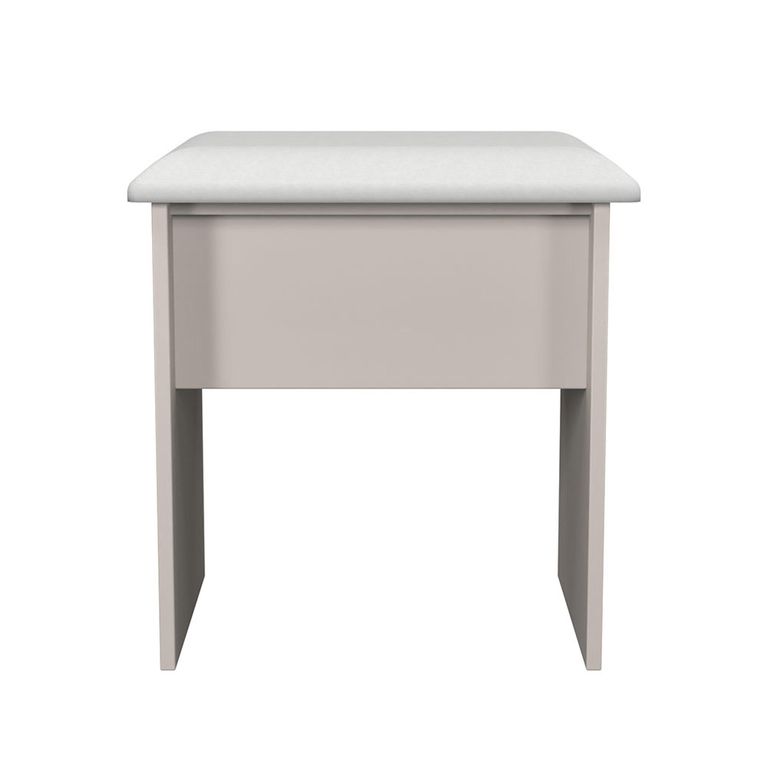 Milan Cashmere Gloss Padded Dressing Stool