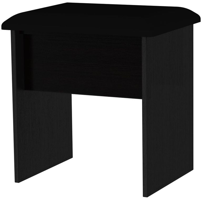 Monaco Black Padded Dressing Stool