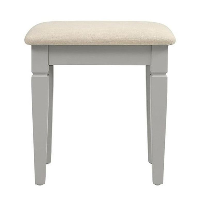 Paisley Grey Painted Padded Dressing Stool