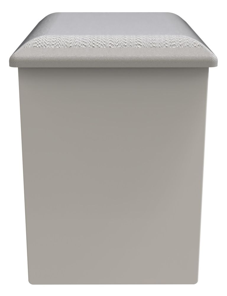 Plymouth White Gloss Padded Dressing Stool