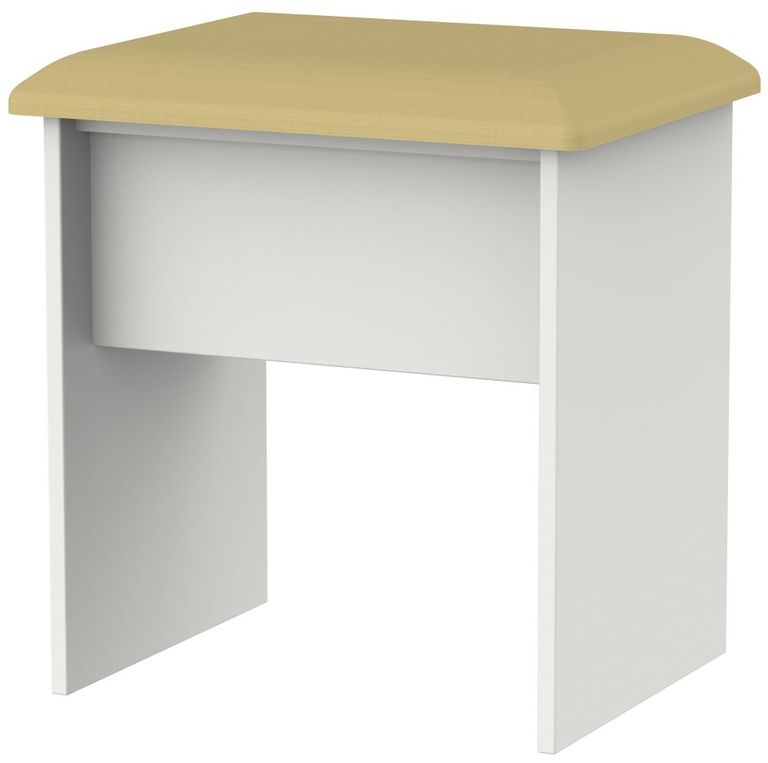 Sherwood Grey Padded Dressing Stool