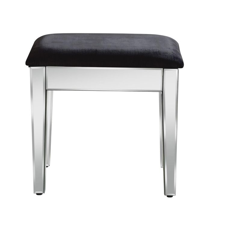 Valencia Dressing Stool - Padded - Mirrored