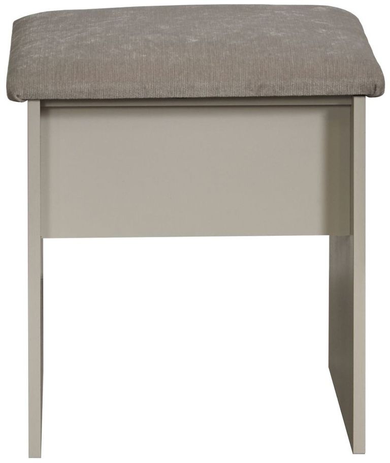 York Cashmere Padded Dressing Stool