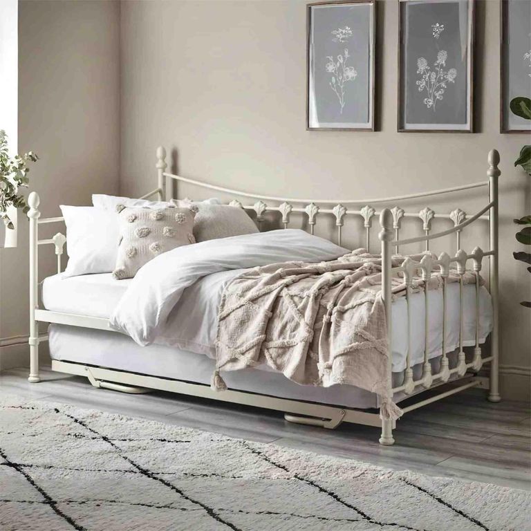 Versailles Underbed Trundle - White Metal