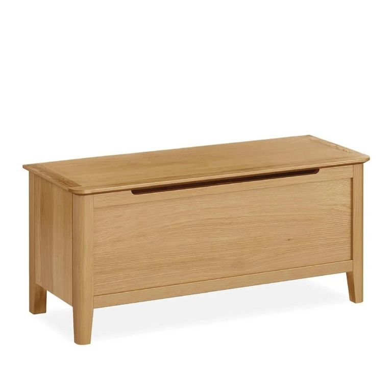 Bath Blanket Box - Oak