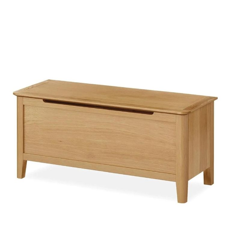 Bath Blanket Box - Oak