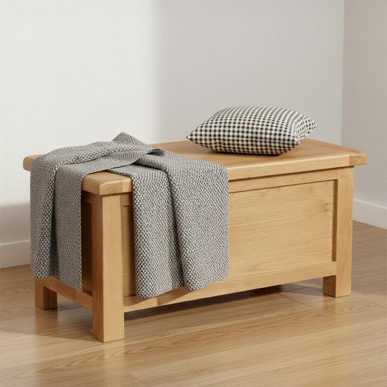Salisbury Premium Blanket Box - Oak