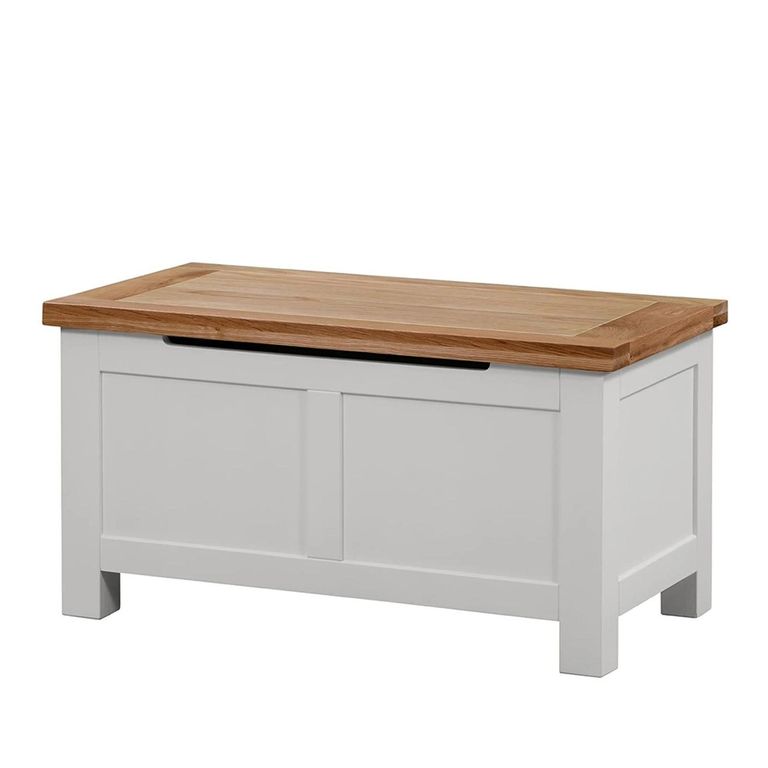 Lundy Blanket Box - Grey Painted