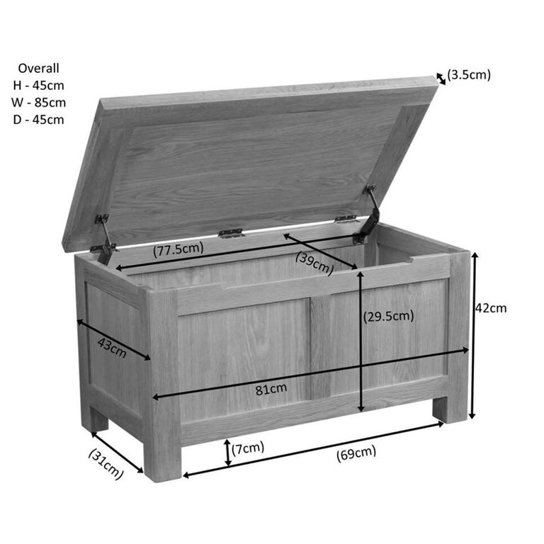 Original Blanket Box - Rustic Oak