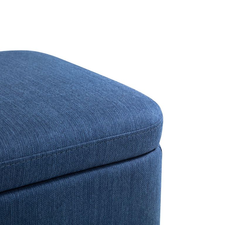 Astrid Blanket Box - Blue Fabric