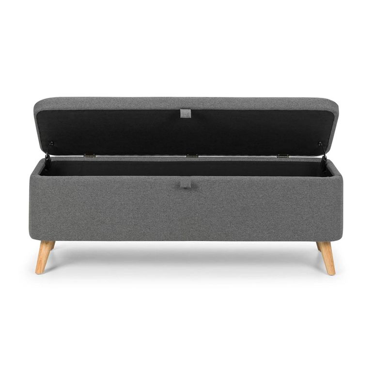 Astrid Blanket Box - Grey Fabric