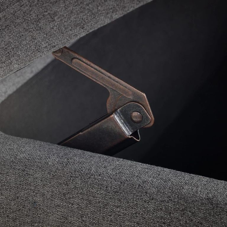 Astrid Blanket Box - Grey Fabric