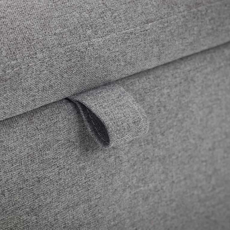 Astrid Blanket Box - Grey Fabric