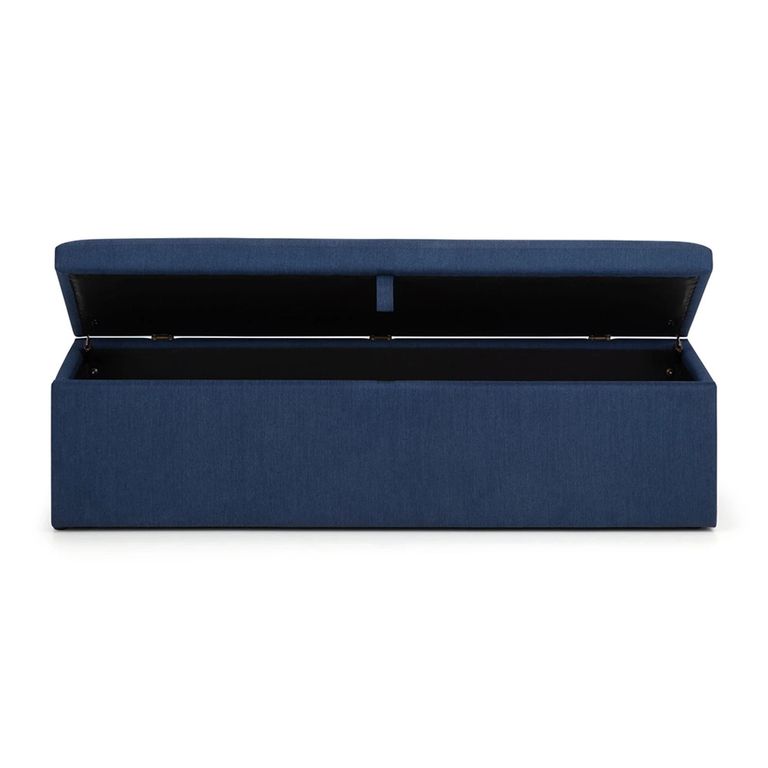 Sorrento Blanket Box - Blue Fabric