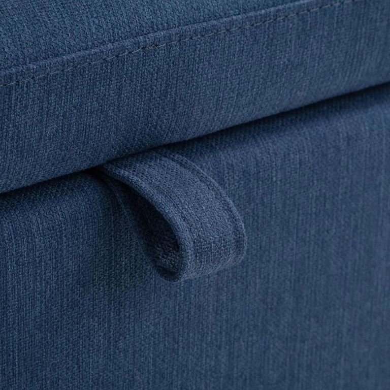 Sorrento Blanket Box - Blue Fabric