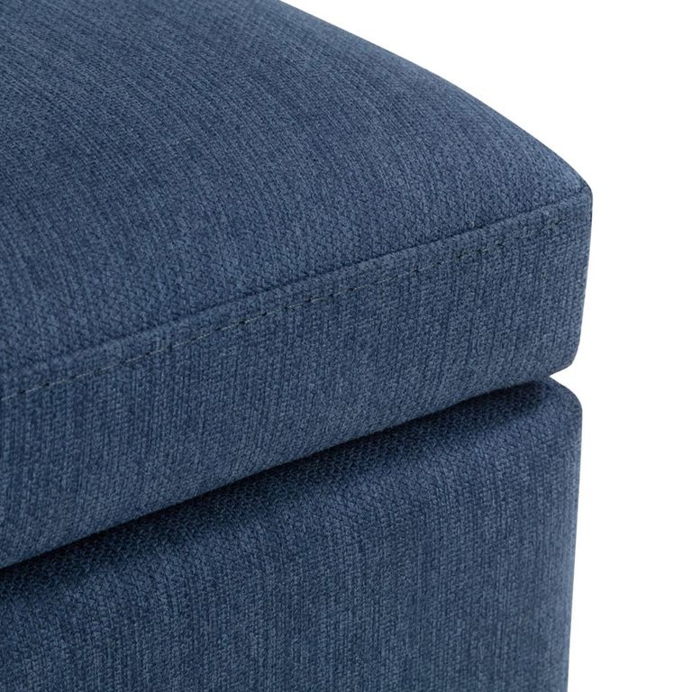 Sorrento Blanket Box - Blue Fabric