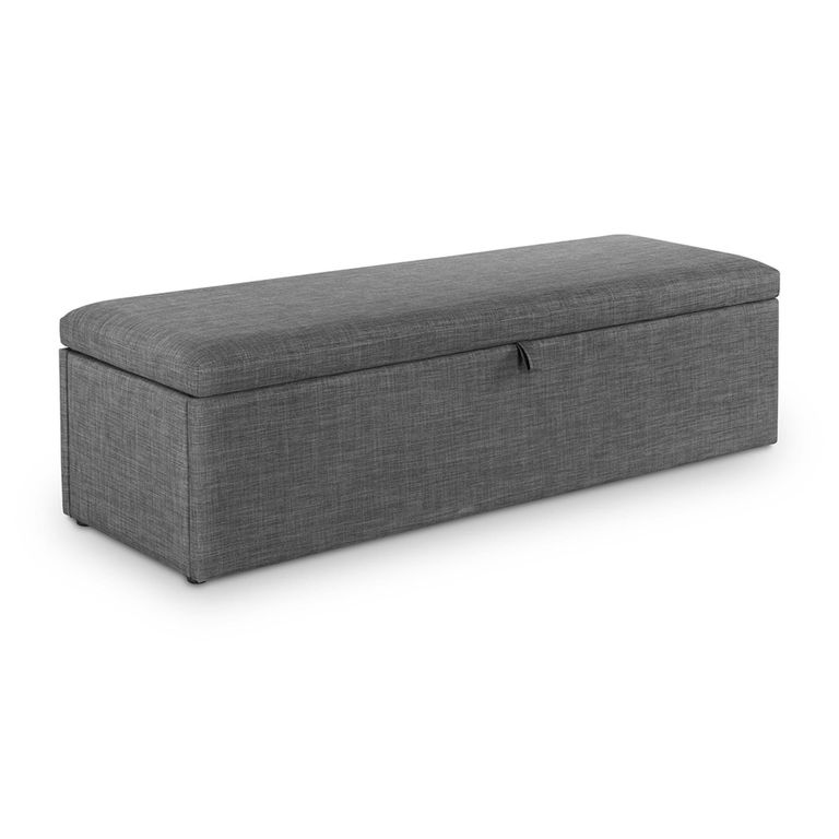Sorrento Blanket Box - Dark Grey Fabric