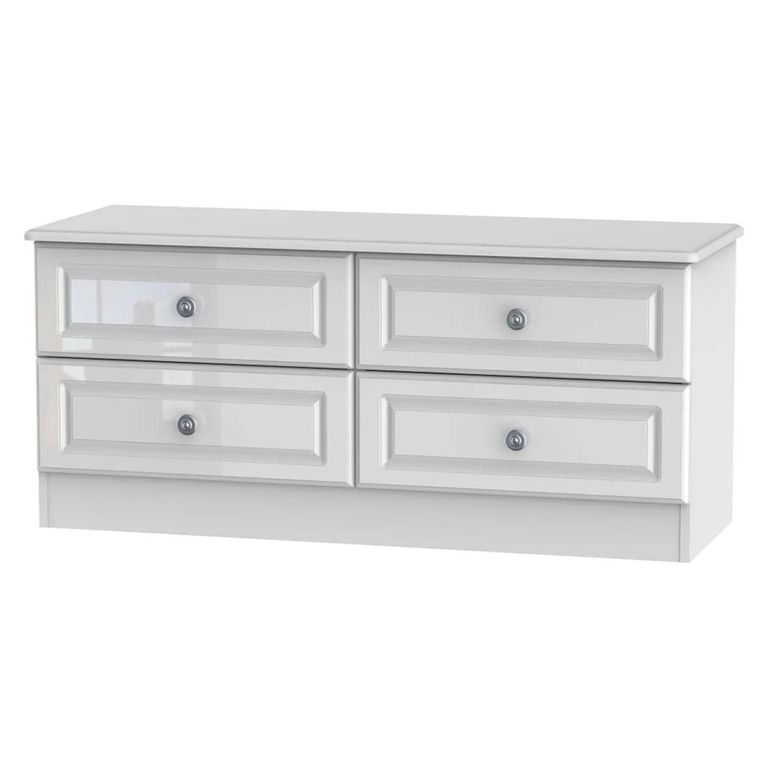 Pembroke White Gloss Bed Box