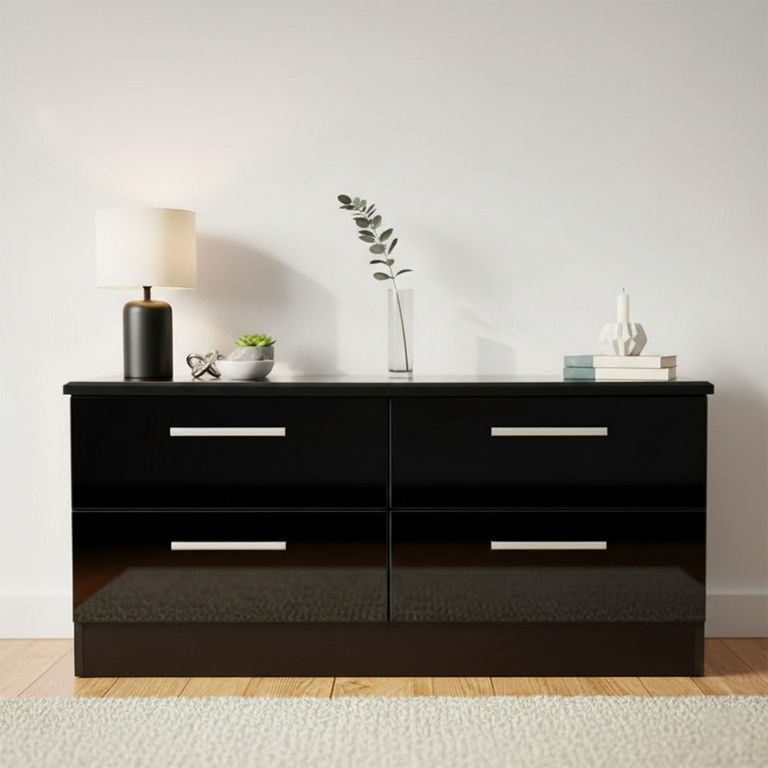 Knightsbridge Bed Box - Black Gloss