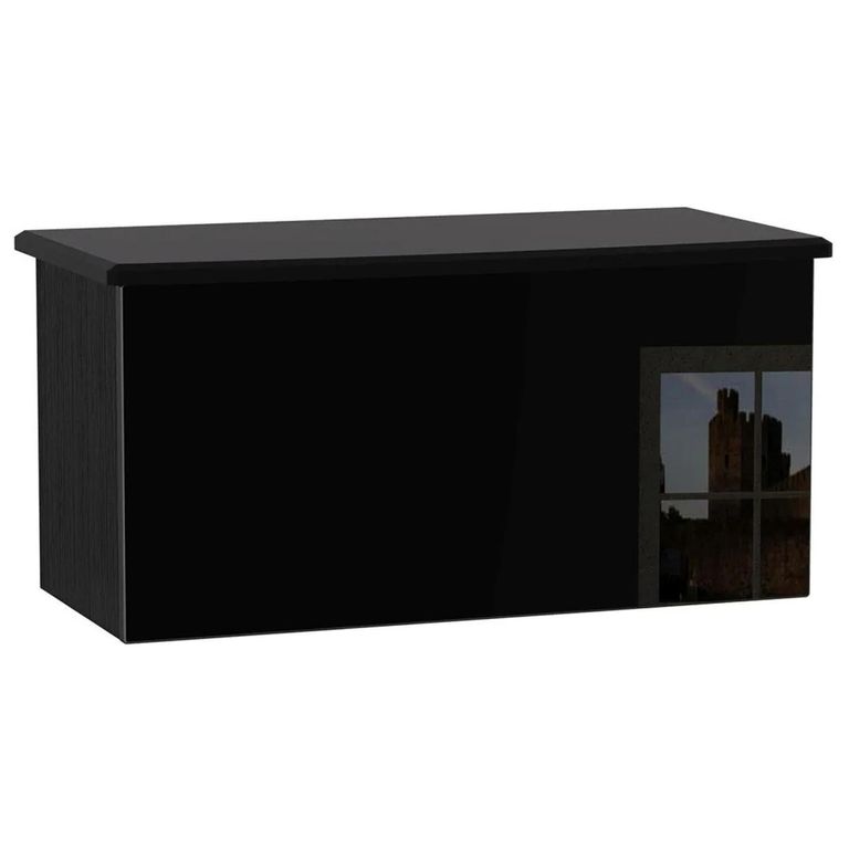 Knightsbridge Blanket Box - Black Gloss