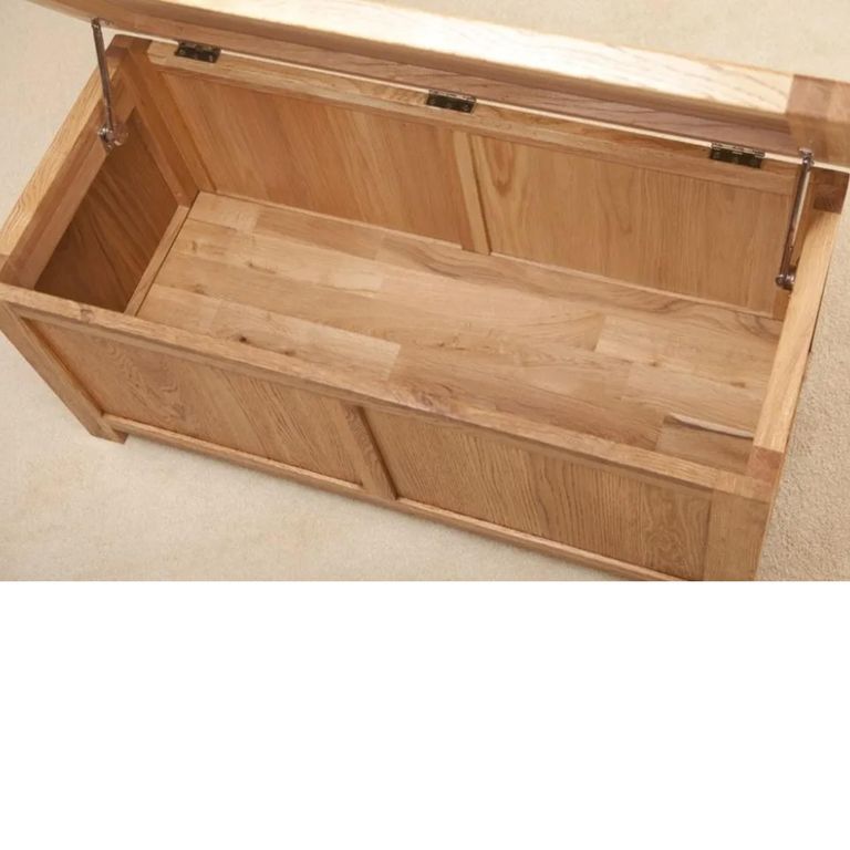 Clearance - Kent Blanket Box - Oak - A420