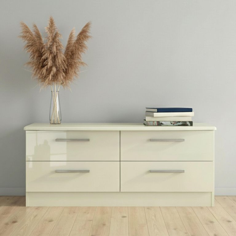 Knightsbridge Bed Box - Cream Gloss