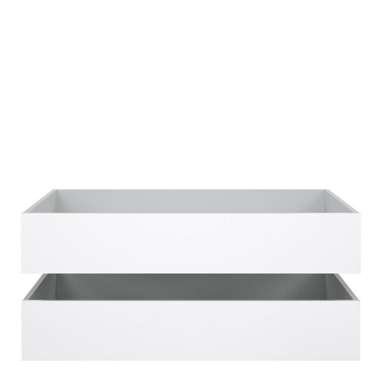 Naia Underbed Drawer - Set of 2 - White Gloss