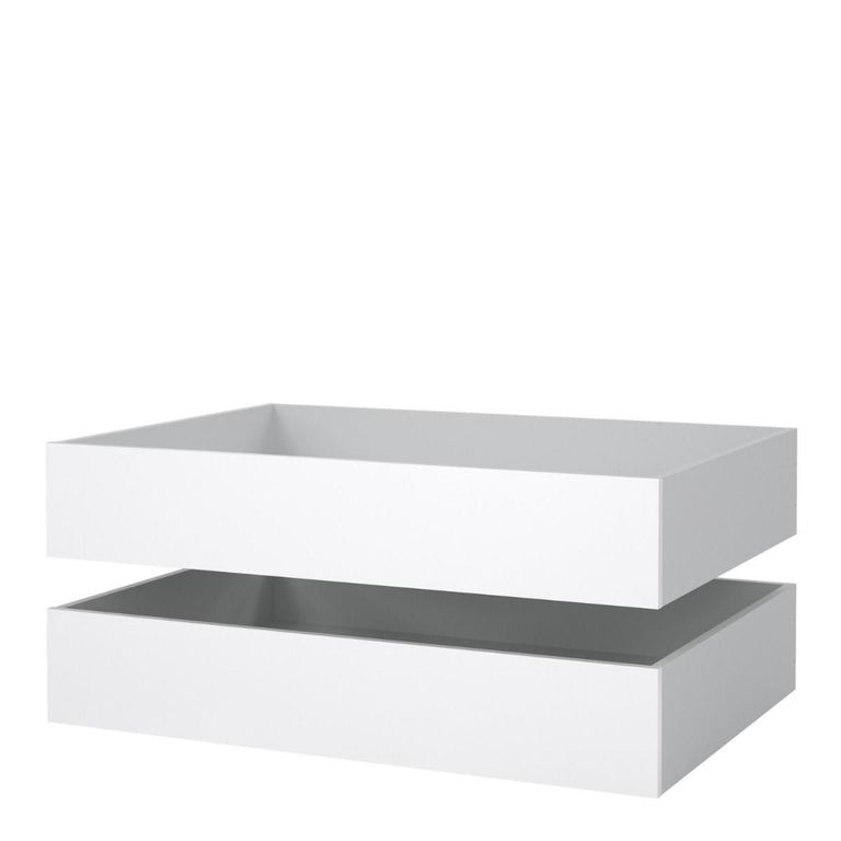 Naia Underbed Drawer - Set of 2 - White Gloss